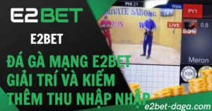Đá Gà Mạng E2BET: Giải Trí Và Kiếm Thêm Thu Nhập